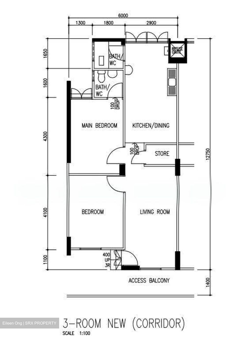 Blk 140 Yishun Ring Road (Yishun), HDB 3 Rooms #637839601
